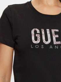 Жіноча чорна футболка модель W5RI19.I3Z14;JBLK Фото