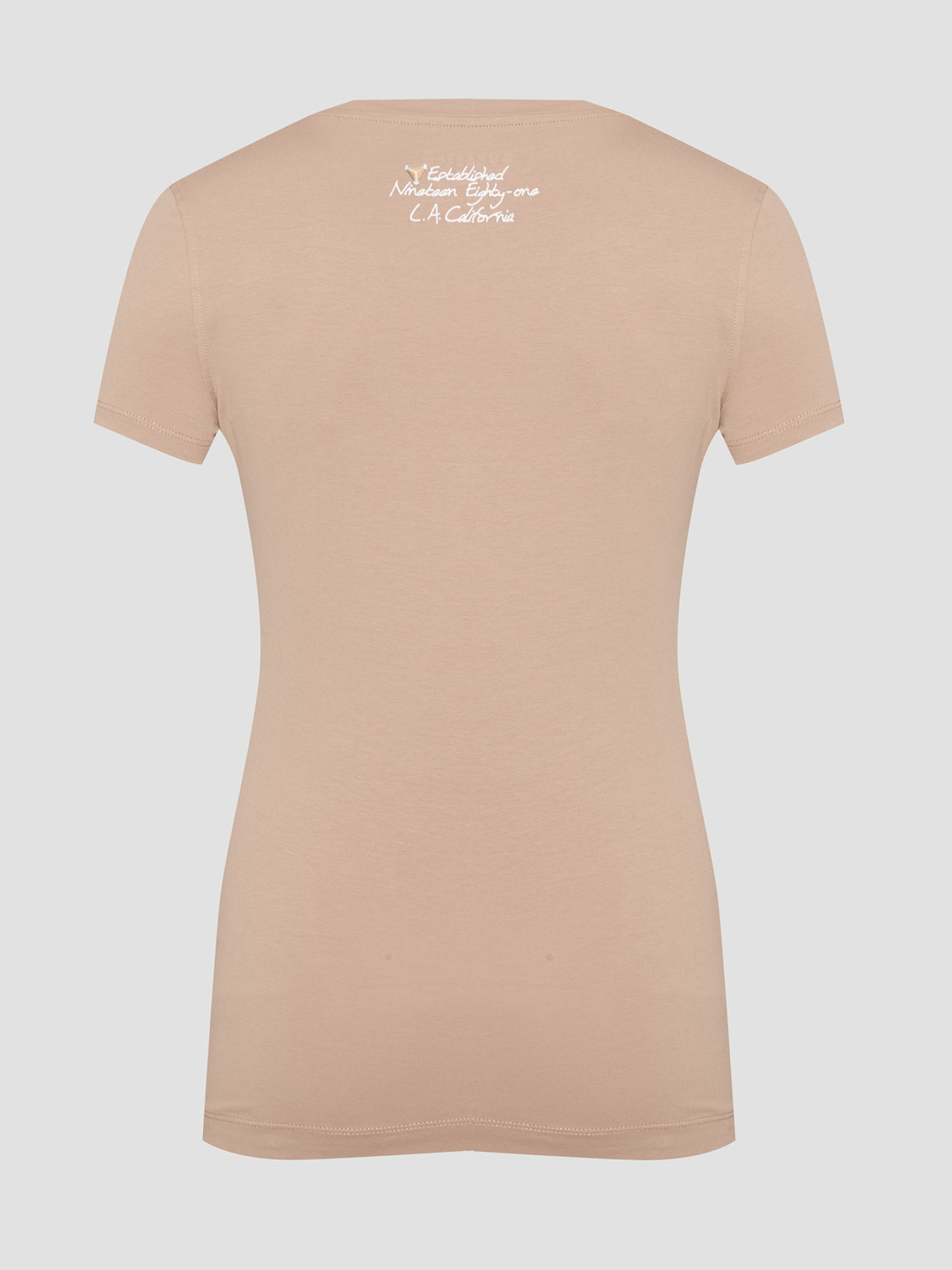 Жіноча бежева футболка модель W5RI22.J1314;A10L Фото