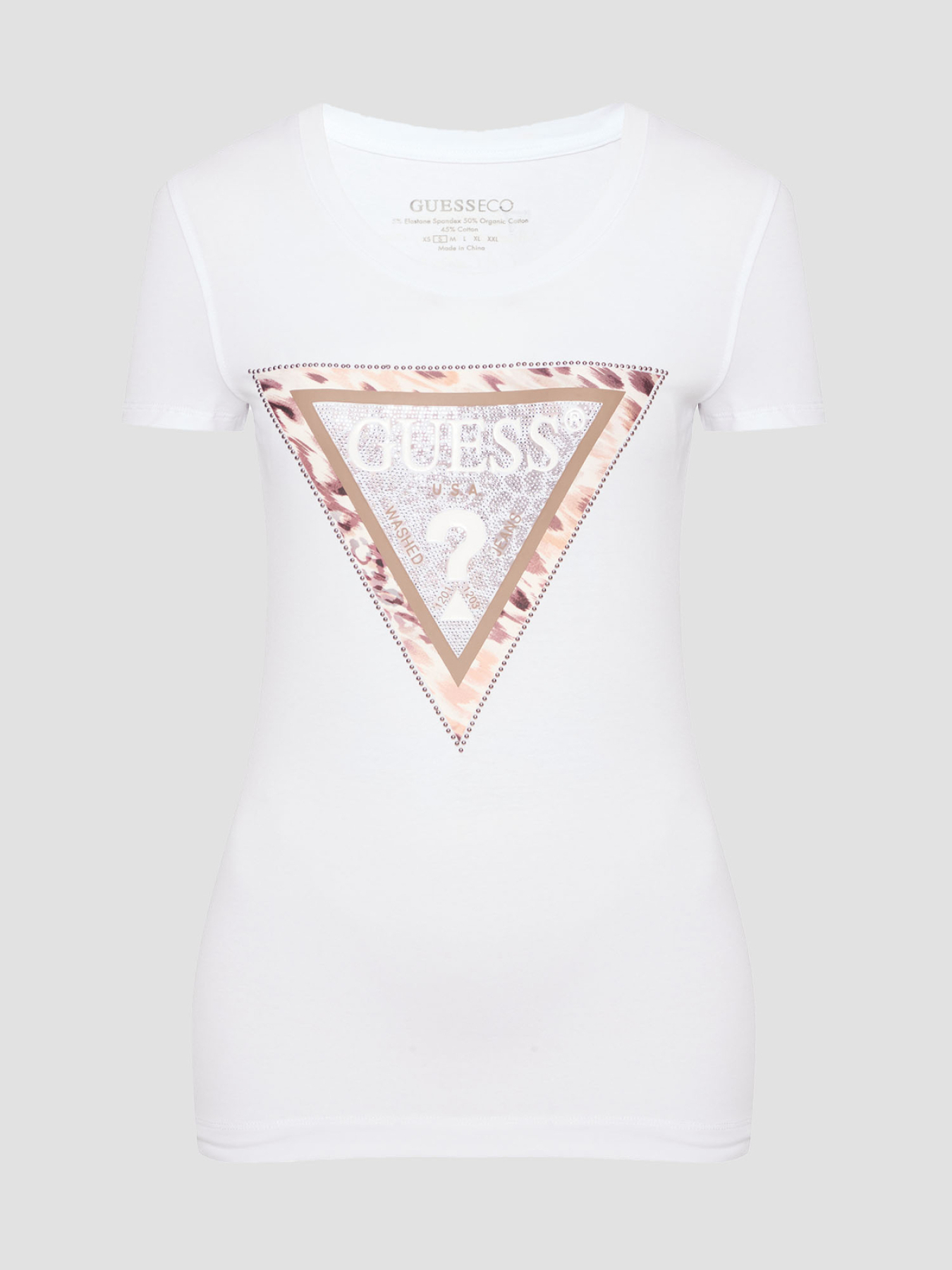 Жіноча біла футболка модель W5RI22.J1314;G011 Фото