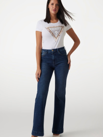 Жіноча біла футболка модель W5RI22.J1314;G011 Фото