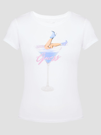 Женская белая футболка модель W5RI29.KA0Q1;G011 Фото