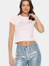 Женская розовая футболка модель W5RI68.KA0H1;A60W Фото