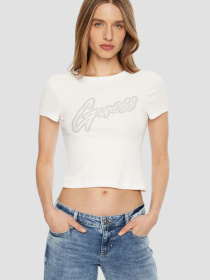 Жіноча біла футболка модель W5RI68.KA0H1;G011 Фото