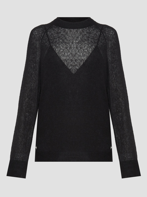 Женский черный шерстяной джемпер модель W5RR06.Z3HQ0;JBLK Фото