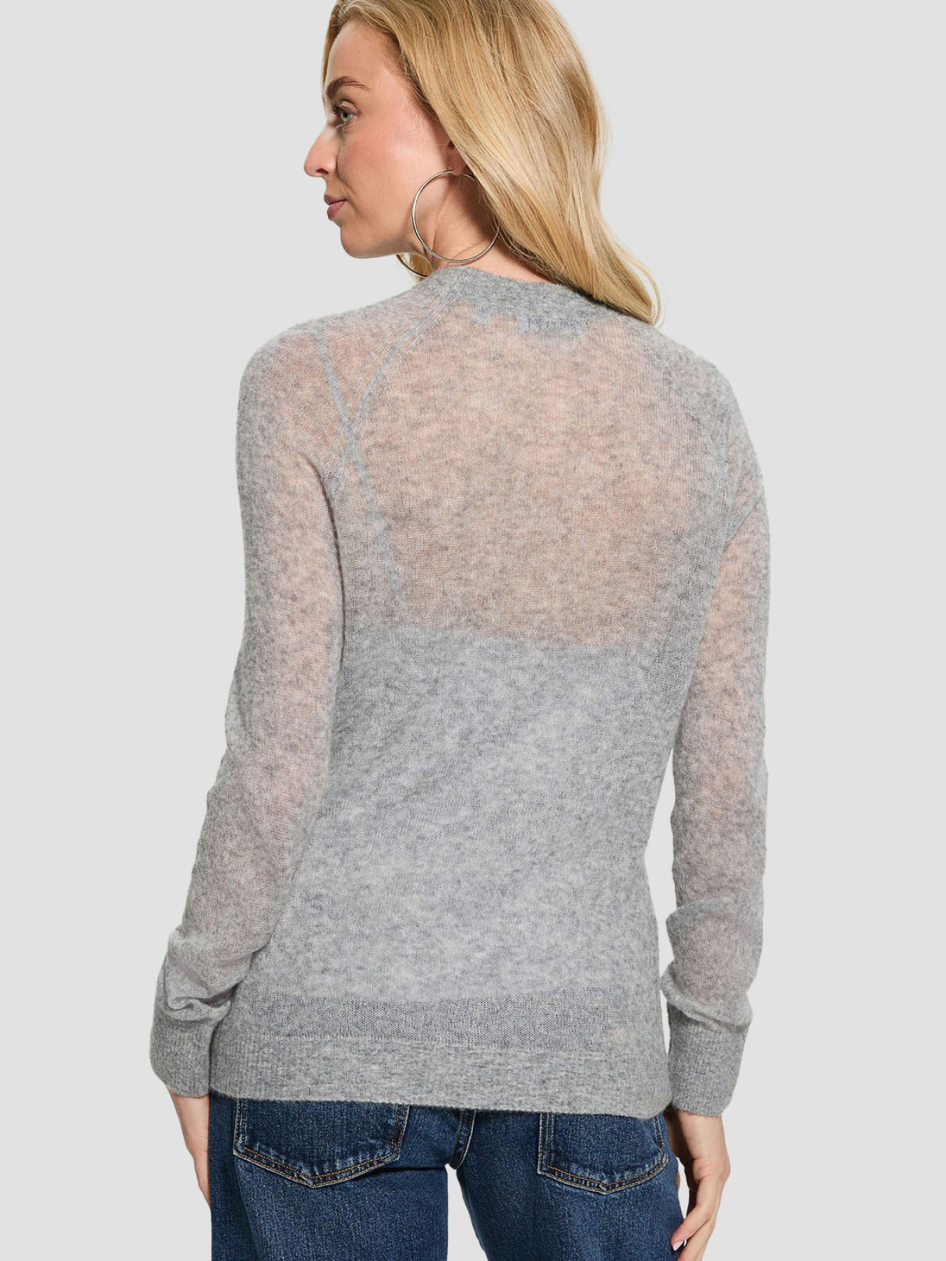 Женский серый шерстяной джемпер модель W5RR06.Z3HQ0;LMGY Фото