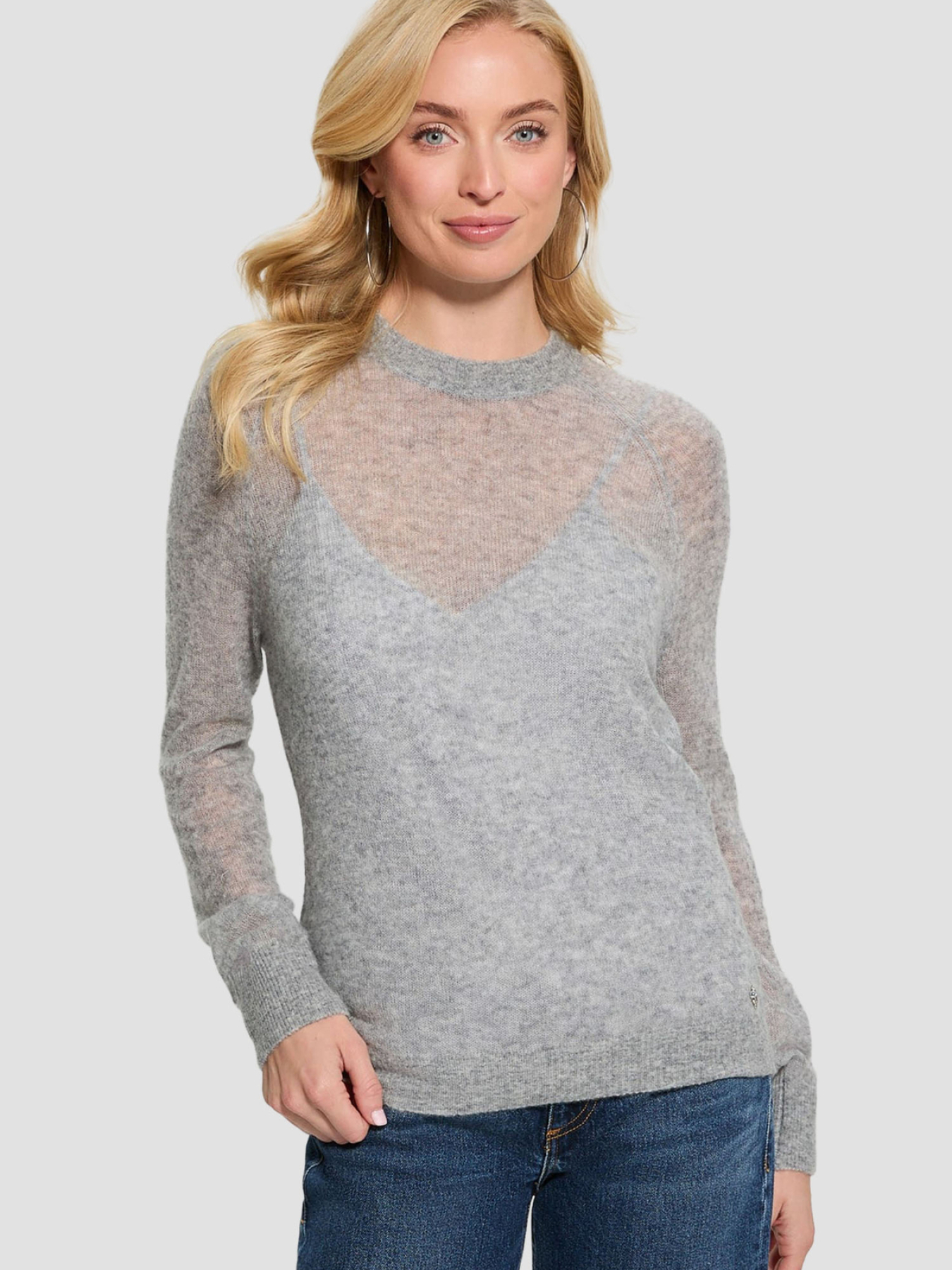 Женский серый шерстяной джемпер модель W5RR06.Z3HQ0;LMGY Фото