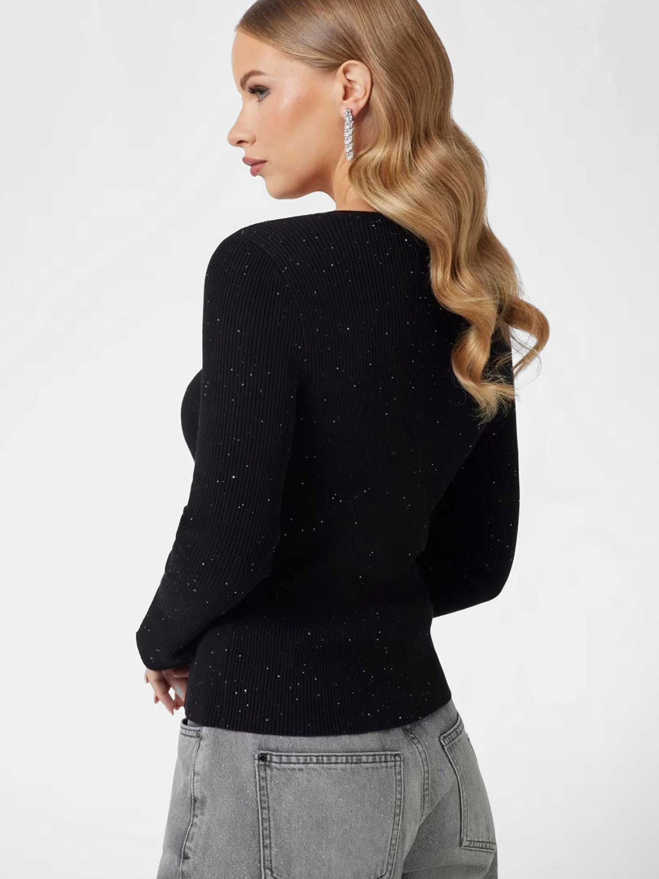 Женский черный кардиган модель W5RR17.Z34O0;JBLK Фото