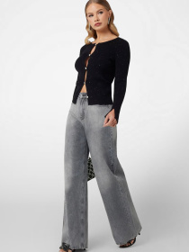 Женский черный кардиган модель W5RR17.Z34O0;JBLK Фото