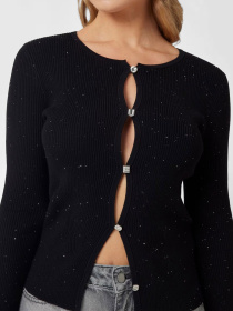 Женский черный кардиган модель W5RR17.Z34O0;JBLK Фото