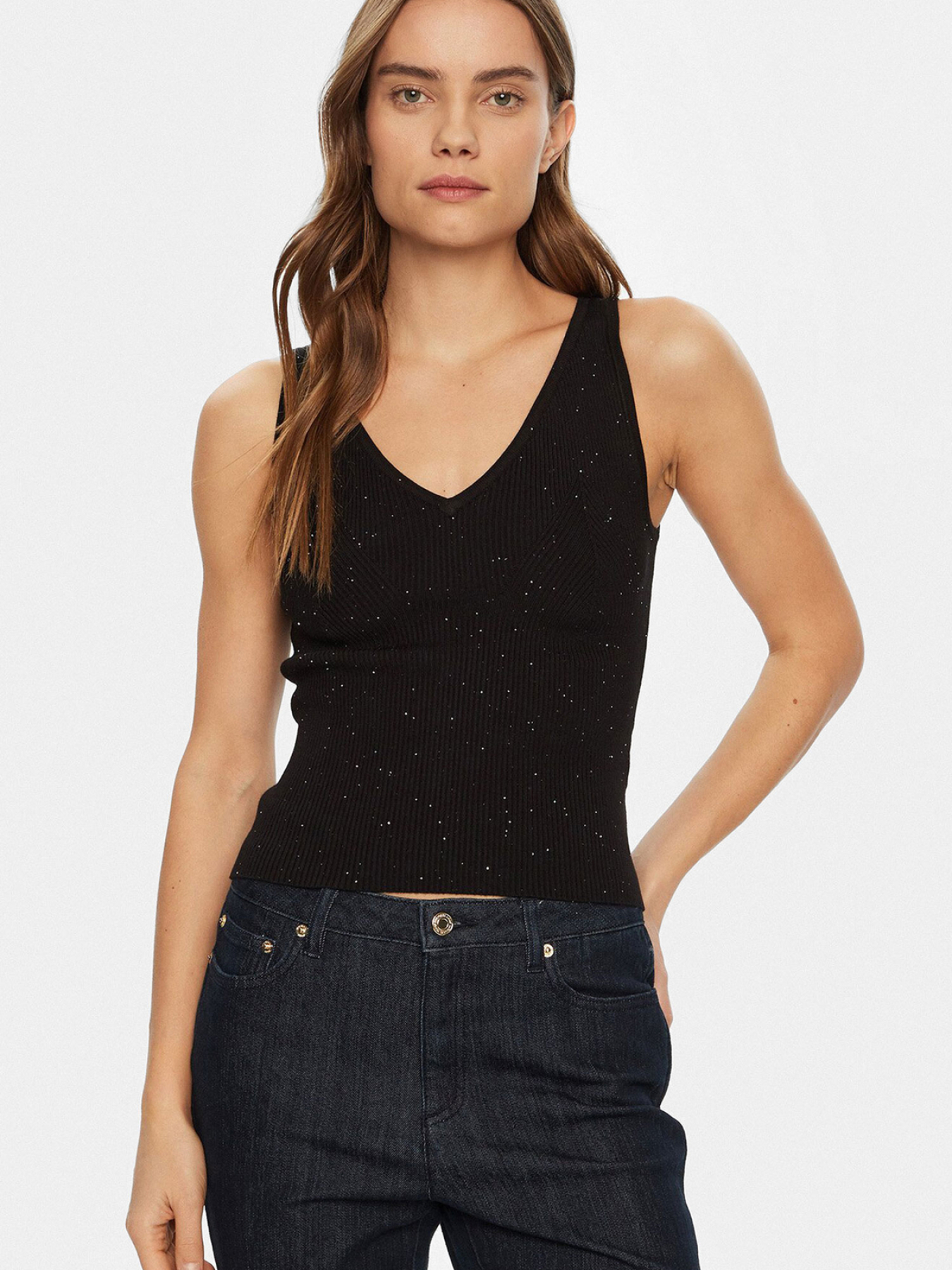 Жіночий чорний топ модель W5RR18.Z34O0;JBLK Жіночий чорний топ модель W5RR18.Z34O0;JBLK Фото