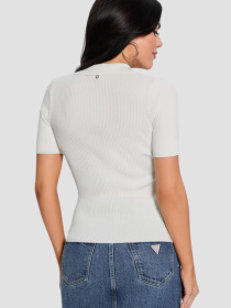 Женское белое поло модель W5RR25.Z2U00;G012 Фото