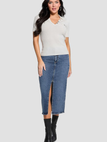 Женское белое поло модель W5RR25.Z2U00;G012 Фото