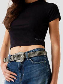 Женская черная футболка модель W5YI06.KCYV2;JBLK Фото