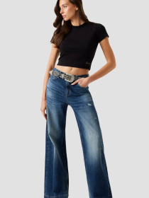 Женская черная футболка модель W5YI06.KCYV2;JBLK Фото