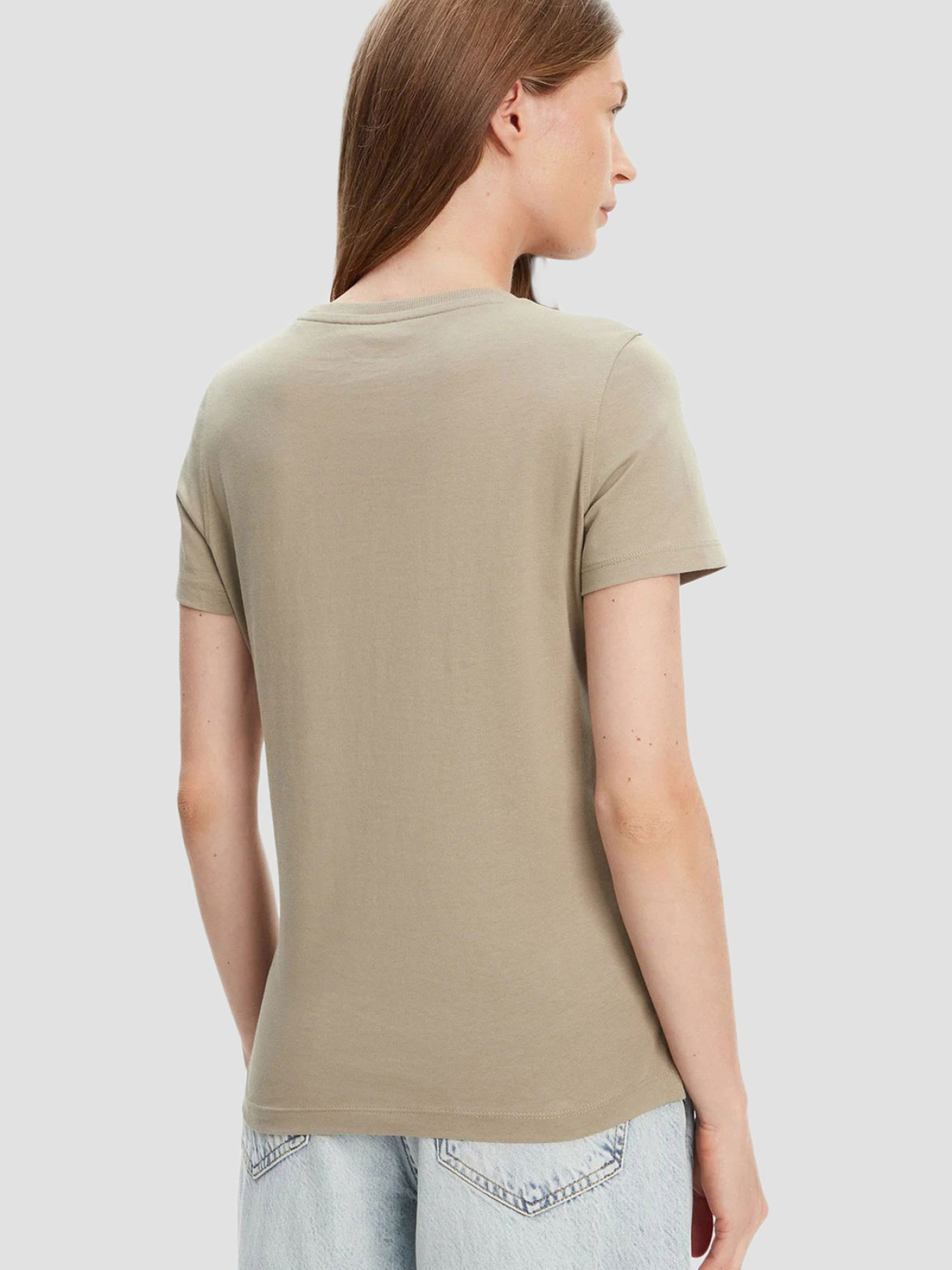 Жіноча бежева футболка модель W5YI40.I3Z14;G8CJ Фото