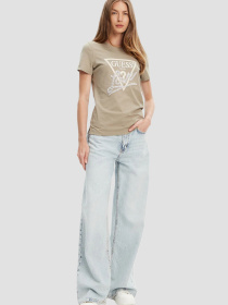 Жіноча бежева футболка модель W5YI40.I3Z14;G8CJ Фото