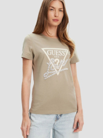 Жіноча бежева футболка модель W5YI40.I3Z14;G8CJ Фото