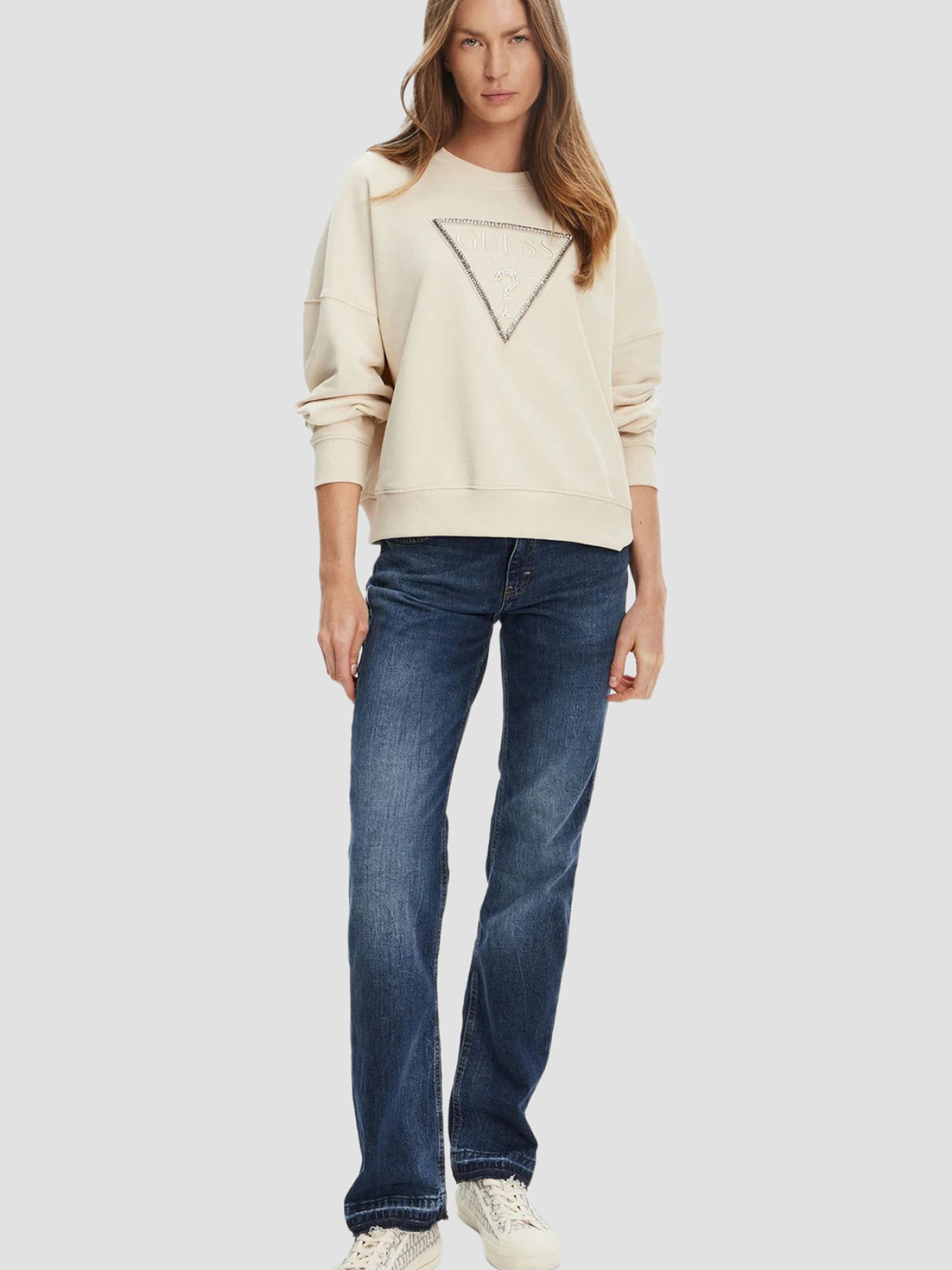 Женский бежевый свитшот модель W5YQ04.KC8I0;G1F7 Фото