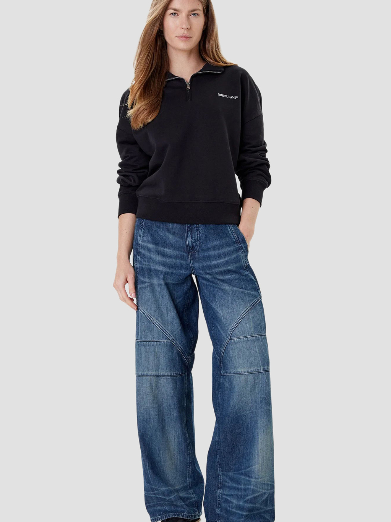 Спортивна кофта Guess Jeans модель W5YQ09.K68I4;JBLK Фото