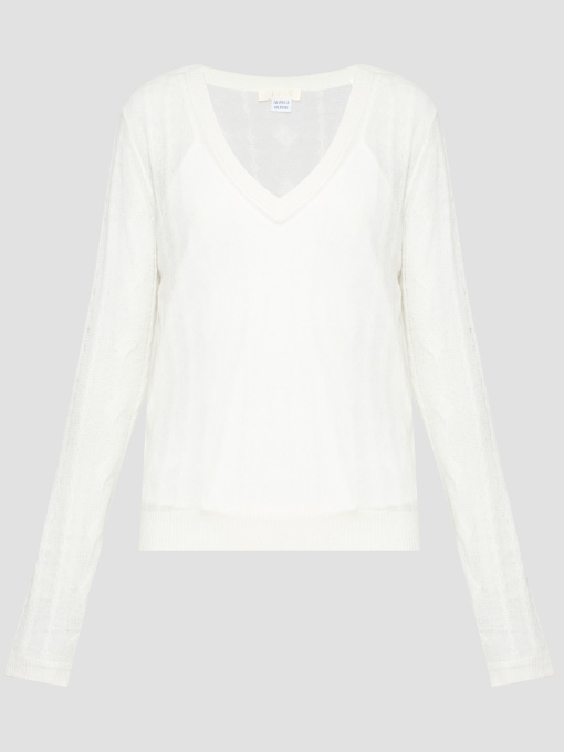 Жіночий білий вовняний пуловер модель W5YR00.Z3HQ0;G012 Фото