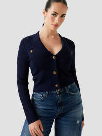 Женский темно-синий кардиган модель W5YR11.Z0130;G7V2 Фото