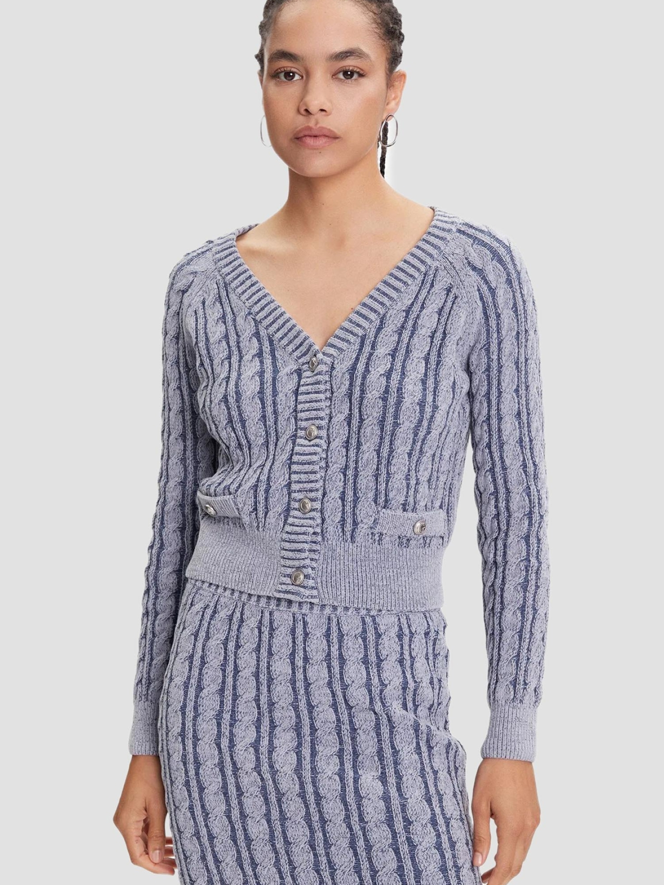 Жіночий блакитний кардиган модель W5YR15.Z3OU0;FBCA Фото
