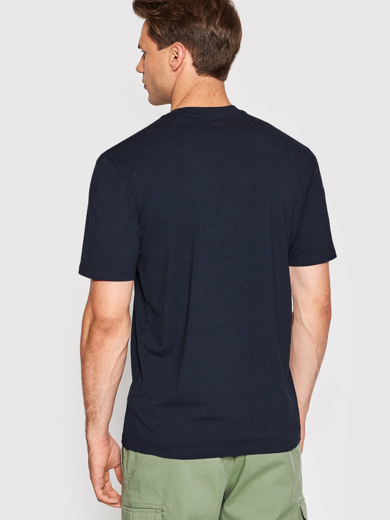 Мужская темно-синяя футболка модель Z2YI12.JR06K;G7V2 Фото