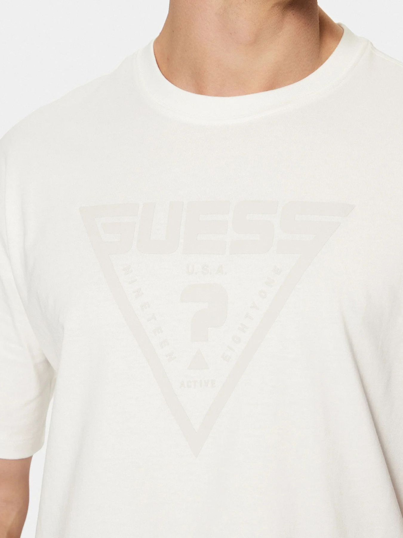 Мужская белая футболка модель Z4BI02.I3Z14;G018 Фото