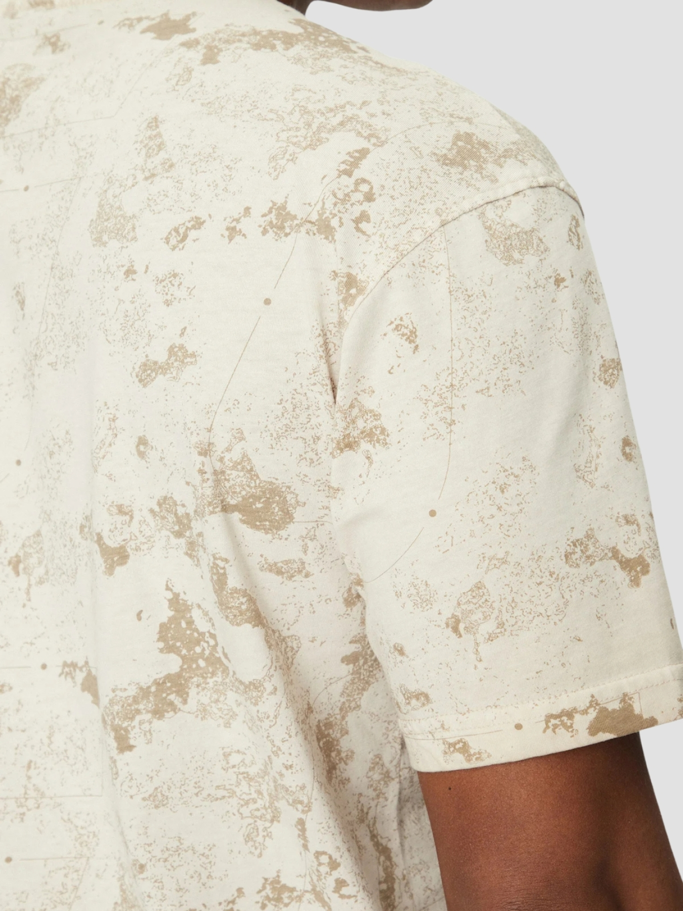 Мужская бежевая футболка модель Z5GI01.I3Z14;P1LN Фото