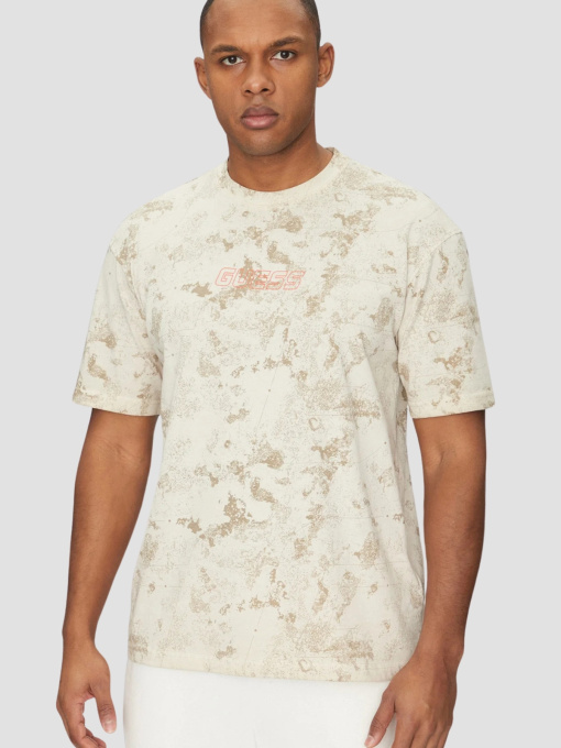 Мужская бежевая футболка модель Z5GI01.I3Z14;P1LN Фото