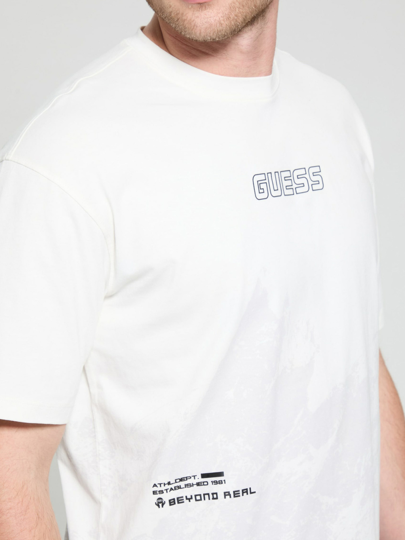 Чоловіча біла футболка модель Z5GI05.I3Z14;G018 Фото