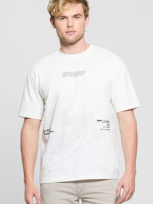 Мужская белая футболка модель Z5GI05.I3Z14;G018 Фото