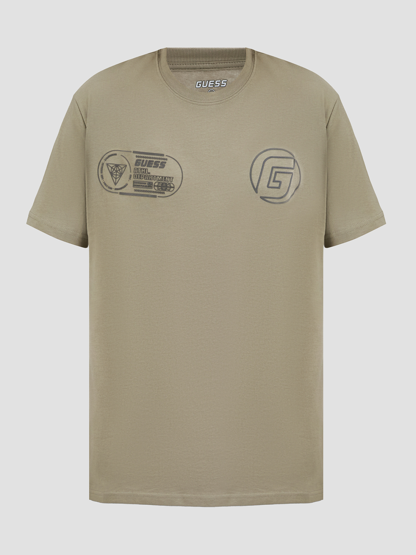 Мужская оливковая футболка модель Z5RI05.I3Z14;G855 Фото