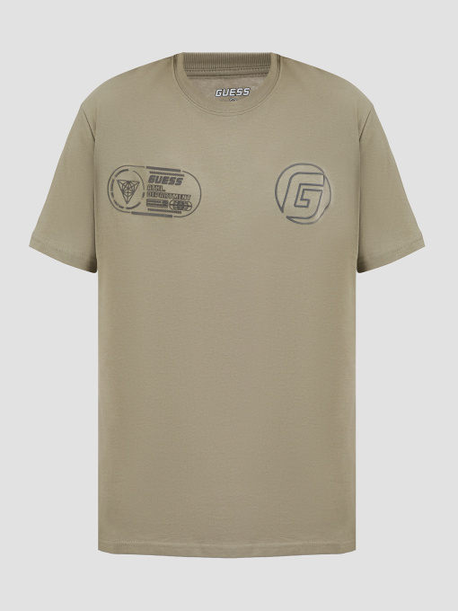 Мужская оливковая футболка модель Z5RI05.I3Z14;G855 Фото
