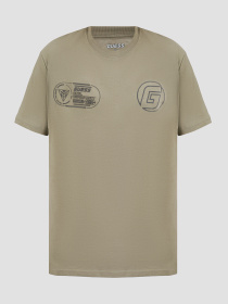 Мужская оливковая футболка модель Z5RI05.I3Z14;G855 Фото