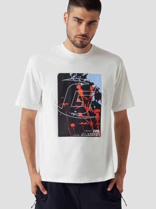 Мужская белая футболка модель Z5YI13.I3Z14;G018 Фото