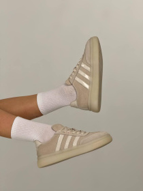 Кеды замшевые на высокой подошве Песочный (123/Лайк7) 38 модель P_216584-S38_216980 Фото