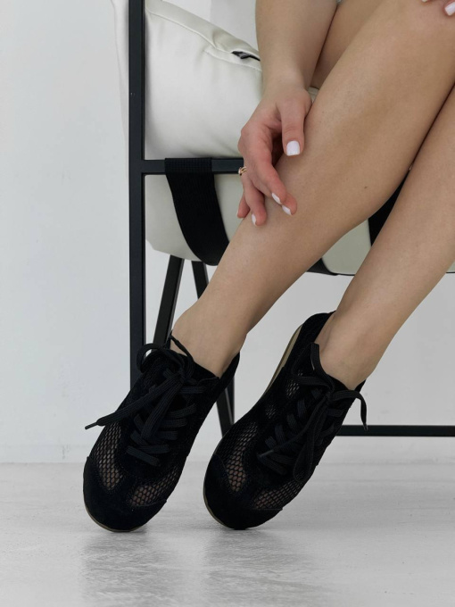 Кеды замшевые с сеточкой Черный (028/02035) 37 модель P_222882-S37_223759 Фото