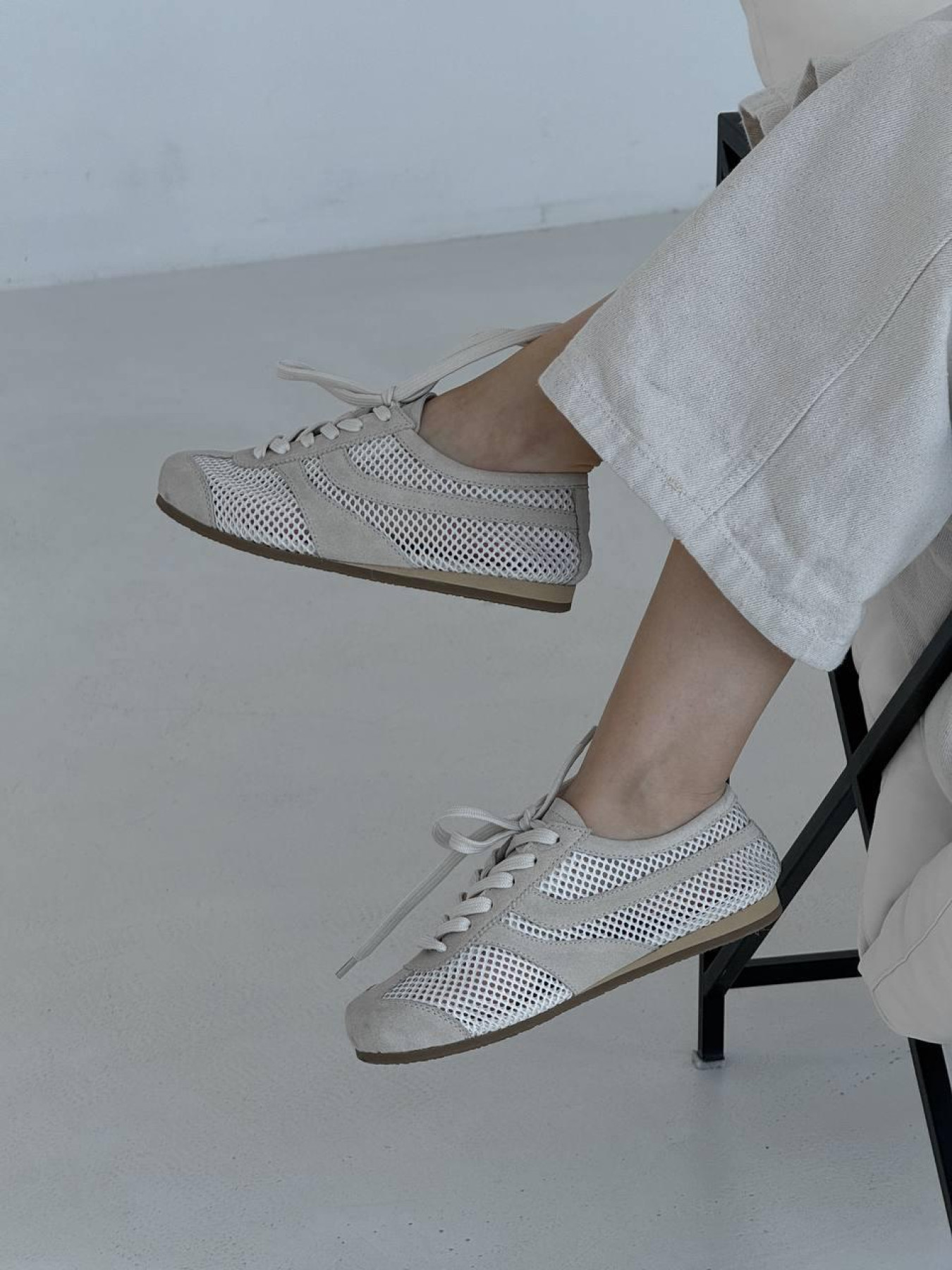 Кеди замшеві з молочною сіточкою Лотос (028/02035) 36 модель P_218472-S36_218472 Фото