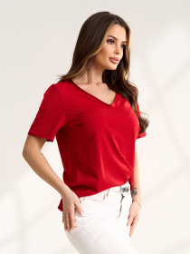 Футболки модель 14494_красный Футболки модель 14494_красный Фото