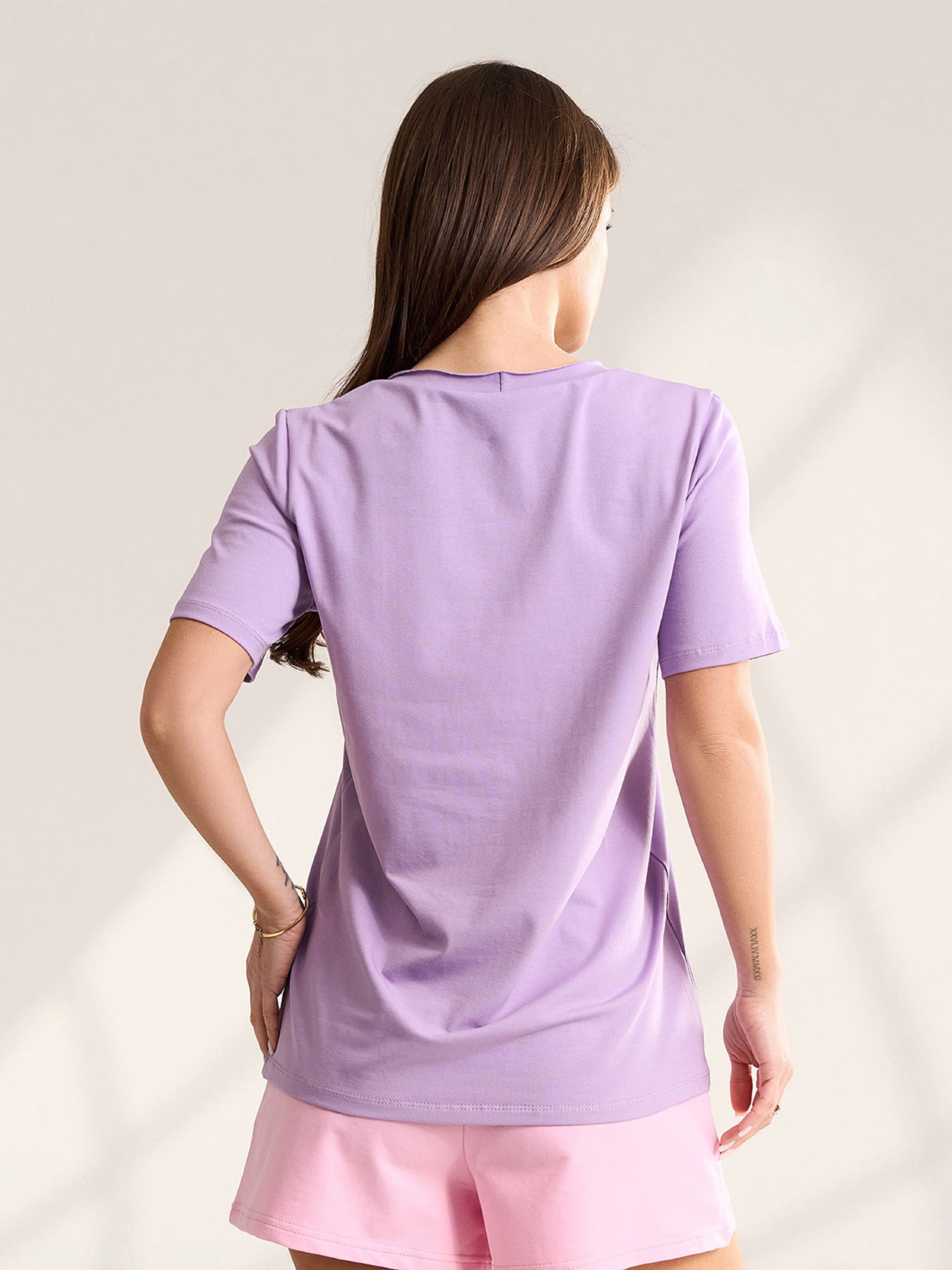 Футболки модель 14494_сиреневый Футболки модель 14494_сиреневый Фото