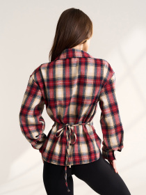 Сорочка в клітинку ISSA Plus модель 15557_бордовый Сорочка в клітинку ISSA Plus модель 15557_бордовый Фото