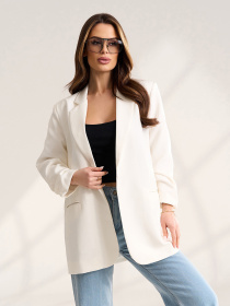 Жакет ISSA Plus модель SA-696_молочный Фото