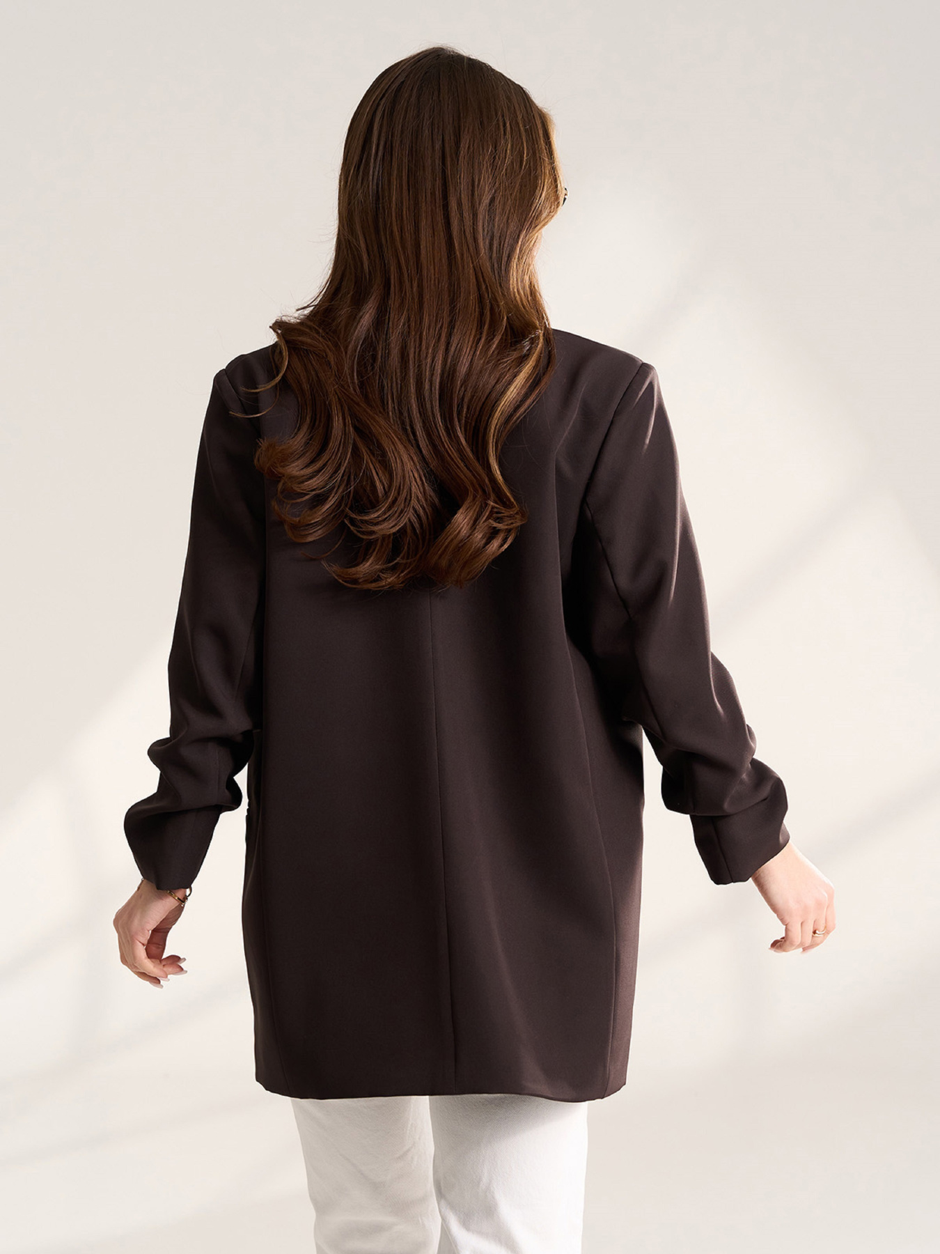 Жакет ISSA Plus модель SA-696_темно-коричневый Фото