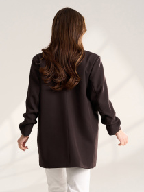 Жакет ISSA Plus модель SA-696_темно-коричневый Фото