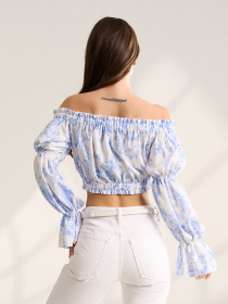 Топи модель SA-708_белый_голубой Фото