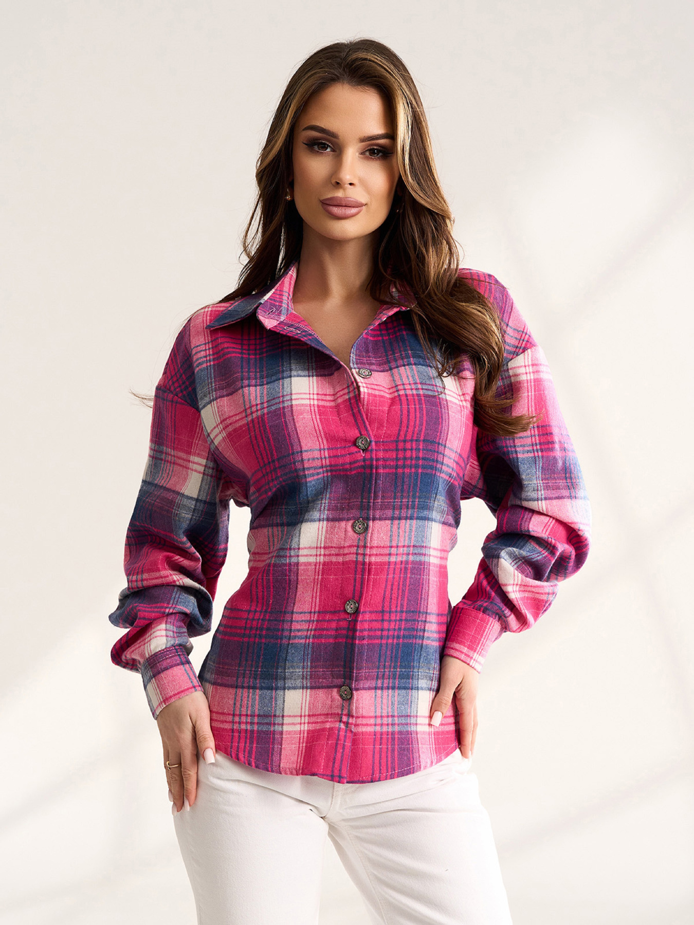 Жіночі сорочки модель SA-686_розовый Фото