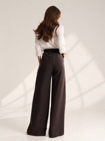 Жіночі брюки модель SA-706_темно-коричневый Фото