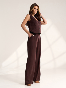 Костюмы модель 14101_темно-коричневый Фото