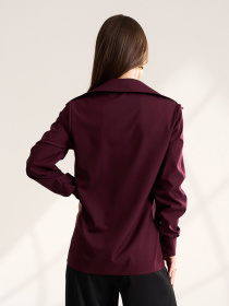 Рубашки модель 14996_темно-бордовый Фото